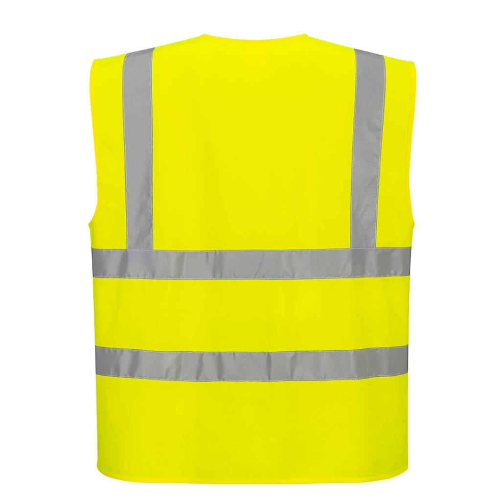 C375 - Hi-Vis Zipped Band & Brace Vest Yellow - 2.webp