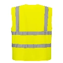 C375 - Hi-Vis Zipped Band & Brace Vest Yellow - 2.webp