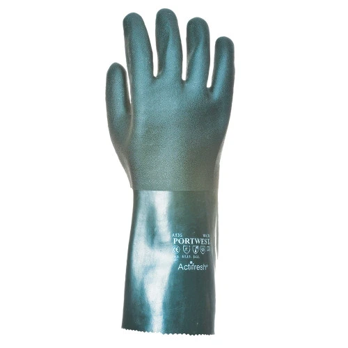 A835 - Double Dipped PVC Gauntlet 35cm Green - 2.webp
