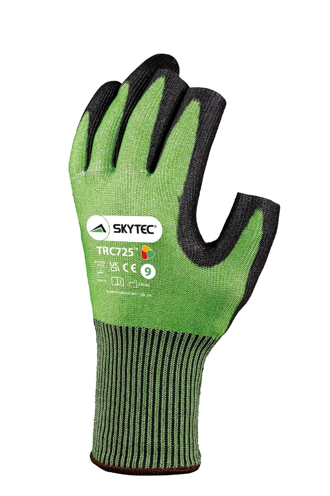 Skytec TRC725 Cut Resistant PU Coated Fingerless Gloves.webp