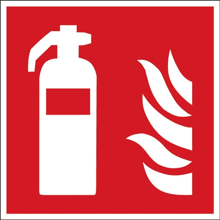 Fire extinguisher sign